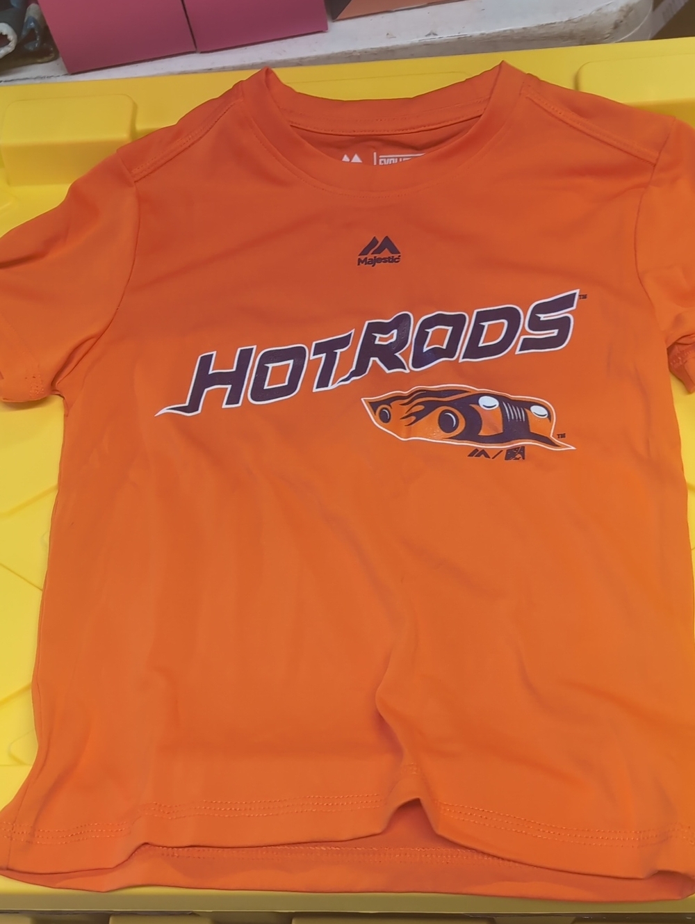 Majestic Kids Orange "HotRods" Graphic Tee
